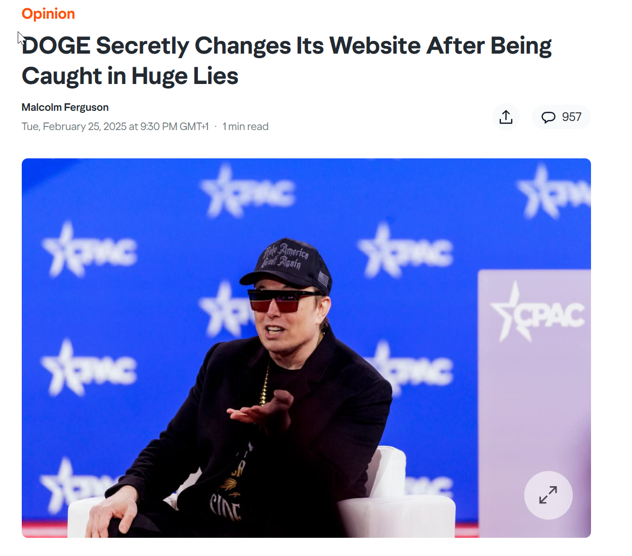 Musk e le bugie del DOGE